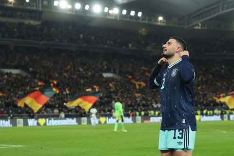 Deniz Undav jubelt über sein Siegtor gegen Ghana. Foto: Christian Charisius/dpa