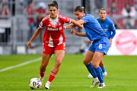 Katharina Piljic (r) wechselt zur nächsten Saison aus Leverkusen nach Wolfsburg. (Archivbild) Foto: Sven Hoppe/dpa