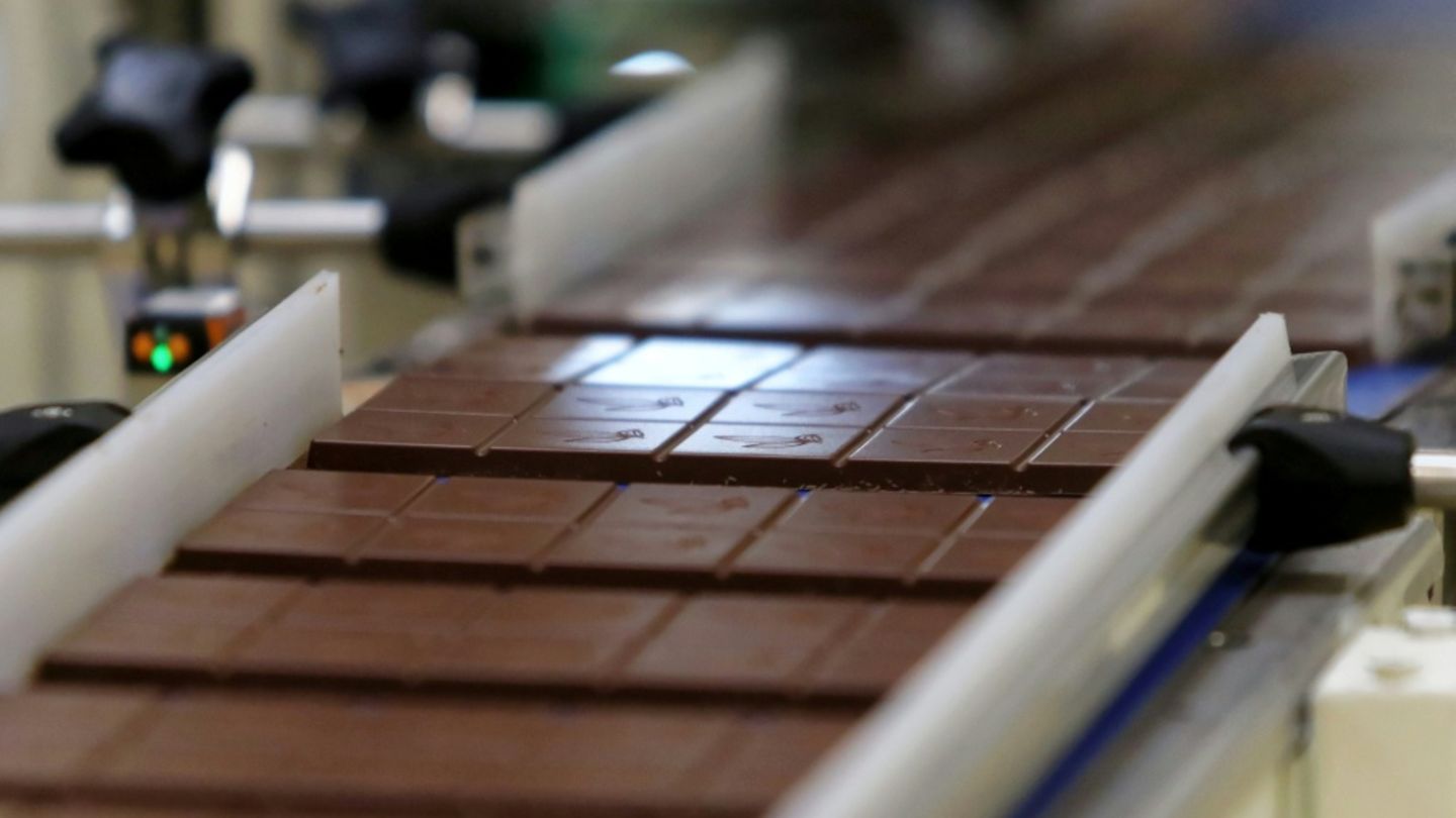 Produktion von Schokolade