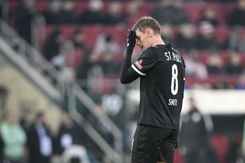 Eric Smith fehlt dem FC St. Pauli wegen einer Wadenverletzung. (Archivbild) Foto: Harry Langer/dpa