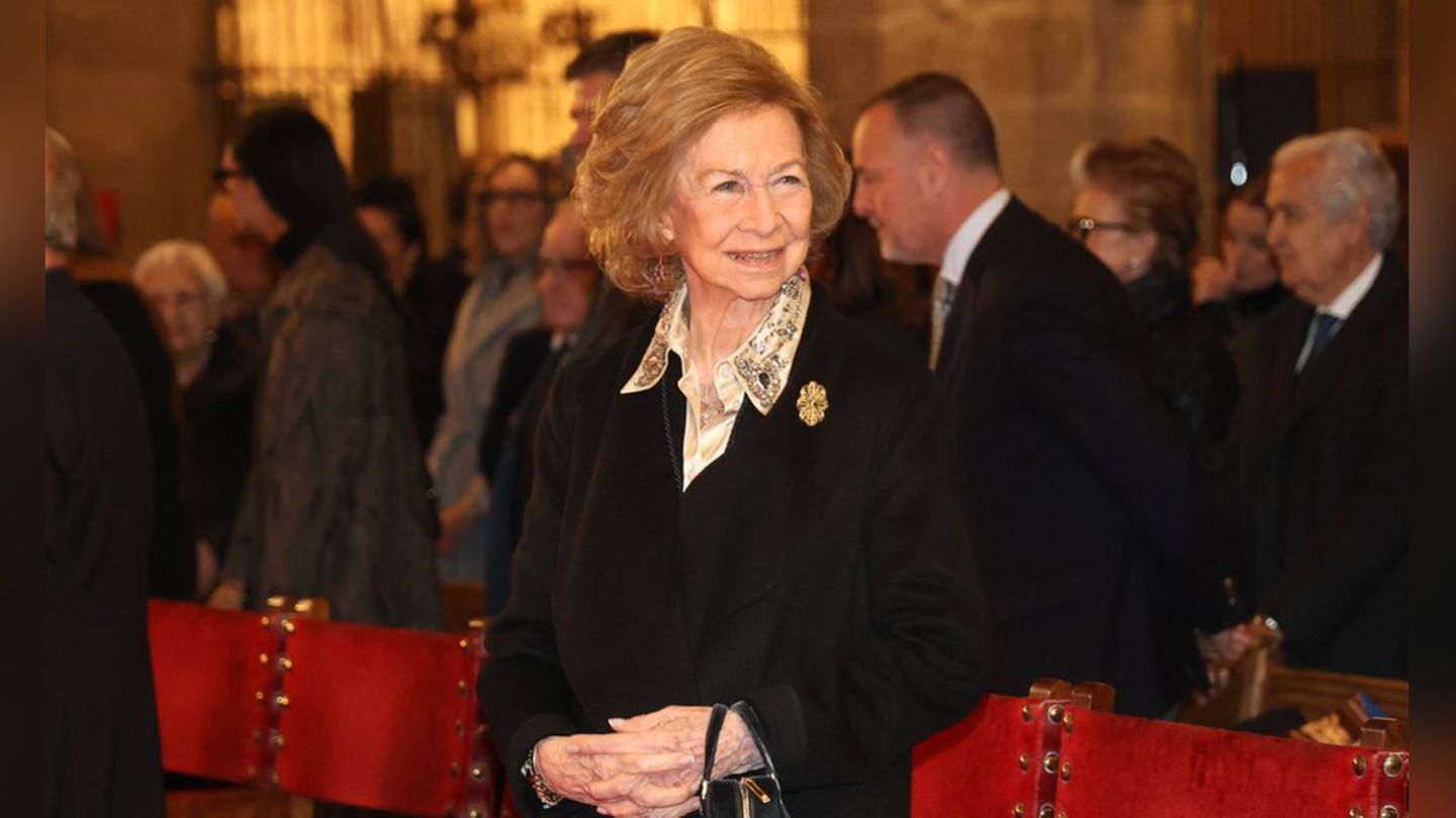Spaniens Altkönigin Sofia beim traditionellen Osterkonzert in der Kathedrale von Palma de Mallorca.