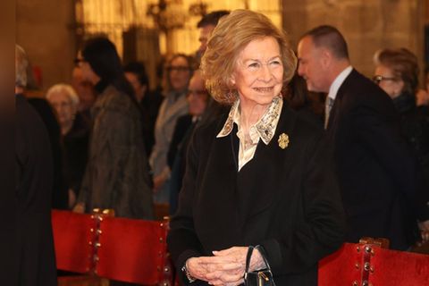 Spaniens Altkönigin Sofia beim traditionellen Osterkonzert in der Kathedrale von Palma de Mallorca.