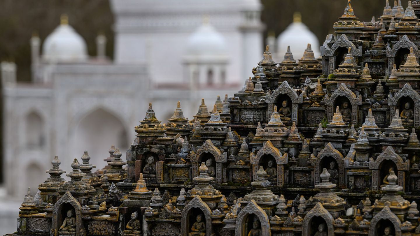 Die Miniwelt in Lichtenstein startet in die neue Saison. Besucher können Bauwerke aus aller Welt im Miniformat bestaunen. Foto: