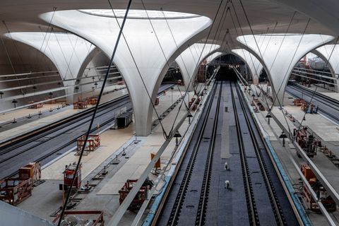 Einen Blick in den neuen Tiefbahnhof können die Besucher am Osterwochenende ebenfalls erhaschen. (Archivbild) Foto: Christoph Sc