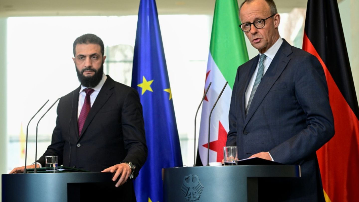 Syriens Präsident al-Scharaa und Merz in Berlin