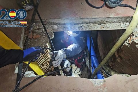 Eingang zum Tunnelnetzwerk