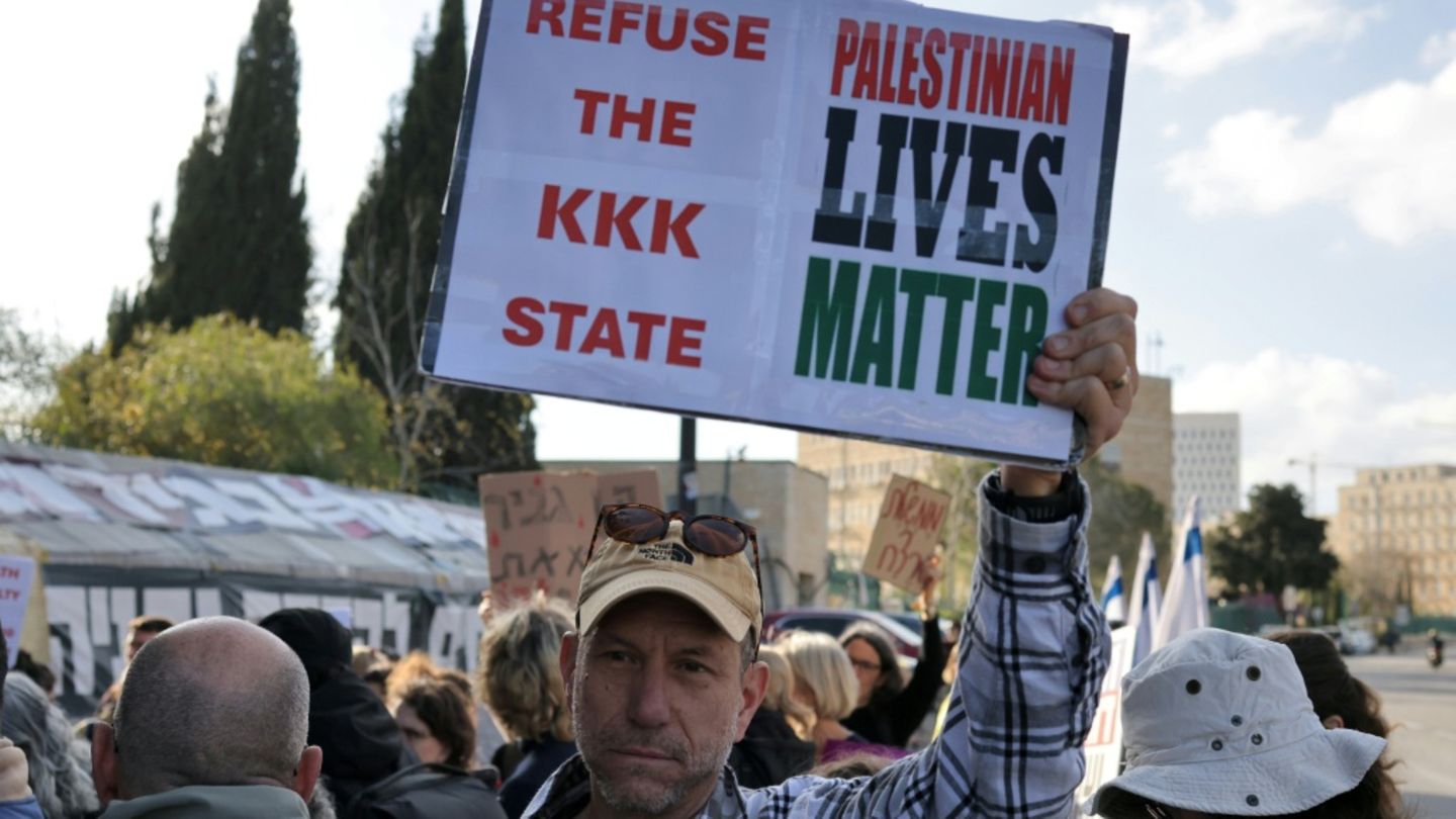 Protest gegen das Todesstrafe-Gesetz in Jerusalem