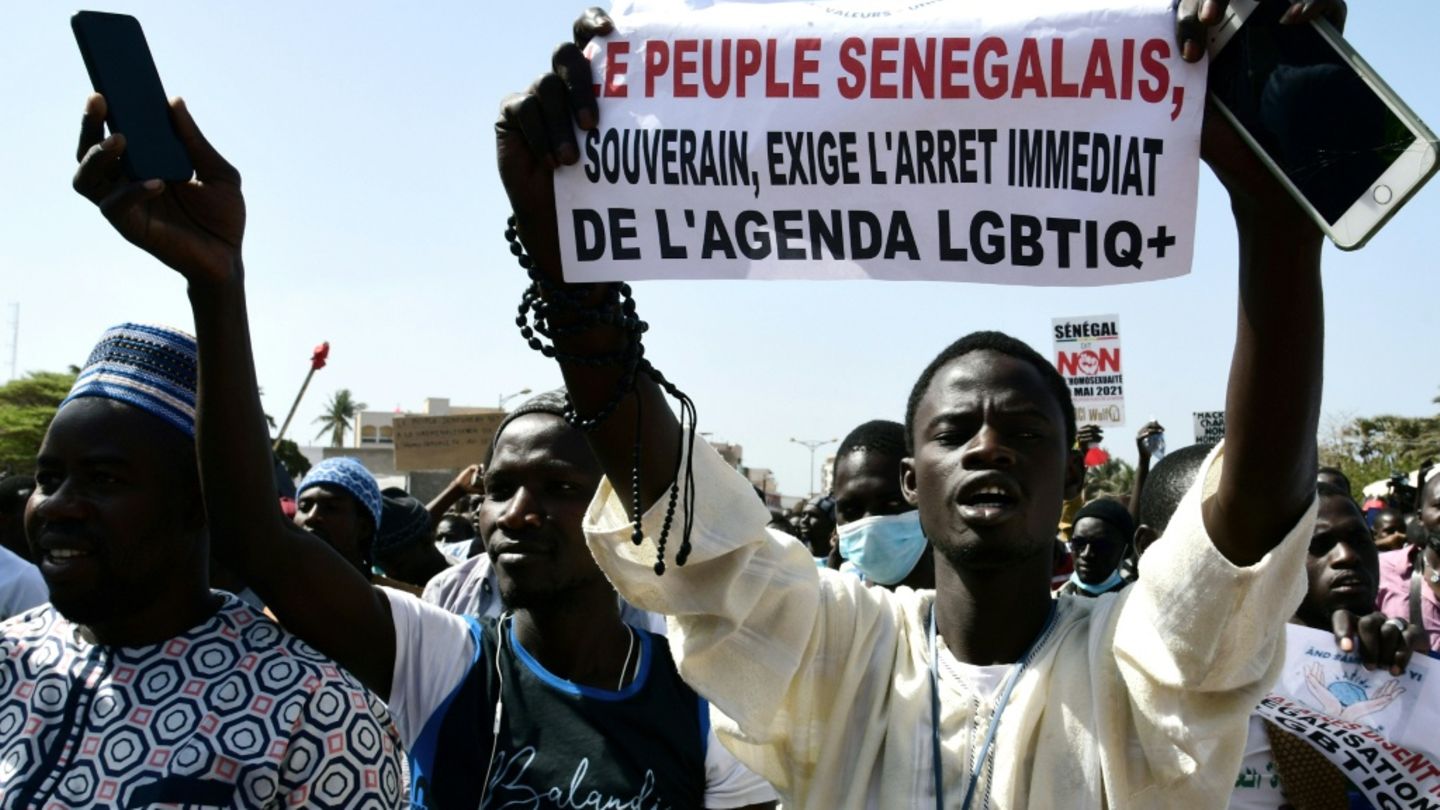 Protest gegen die Kriminalisierung von Homosexualität im Senegal