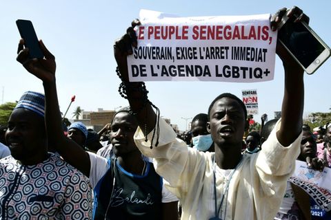 Protest gegen die Kriminalisierung von Homosexualität im Senegal