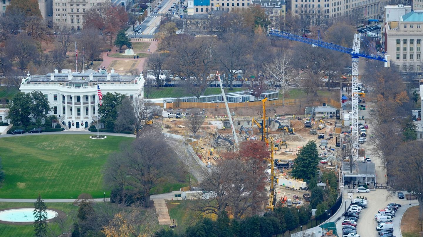 Paradeprojekt am Weißen Haus: Richter stoppt Bauarbeiten für Trumps Ballsaal vorerst