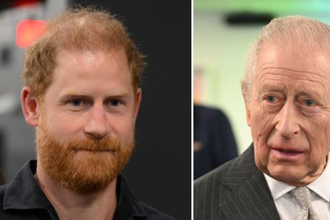 Dass dasselbe Aufenthaltsland noch lang kein Treffen bedeutet, haben Prinz Harry (li.) und sein Vater König Charles schon oft