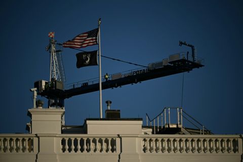 Bauarbeiten am Ballsaal in Washington