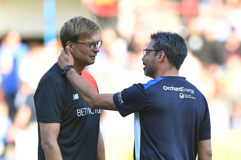 Enge Beziehung zu Jürgen Klopp: RB Leipzigs Nachwuchschef David Wagner (r). (Archivbild) Foto: Dave Howarth/Press Association/dp