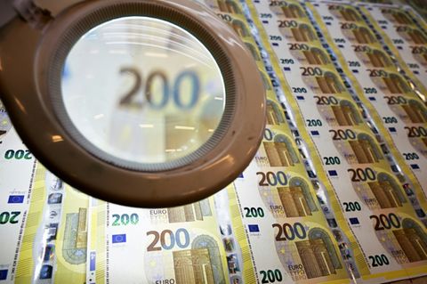 200-Euro-Scheine in Druckerei