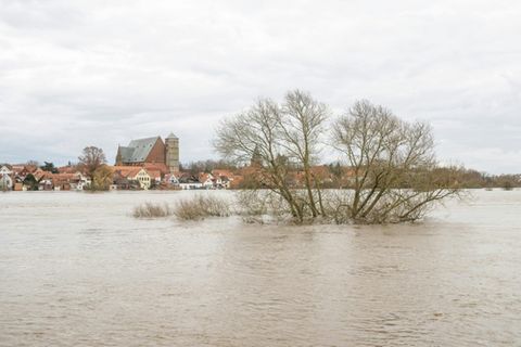 Land unter in Verden an der Aller
