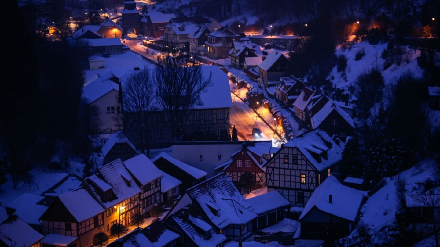 Luftbild der Gemeinde Stolberg im Harz