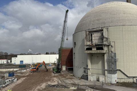 Das Kernkraftwerk Stade wird bis Ende des Jahres zurückgebaut. Foto: -/PreussenElektra GmbH/dpa