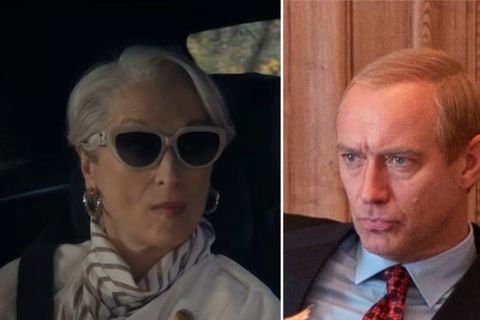Meryl Streep als Kultbiest Miranda Priestly und Jude Law als Kreml-Despot Putin.