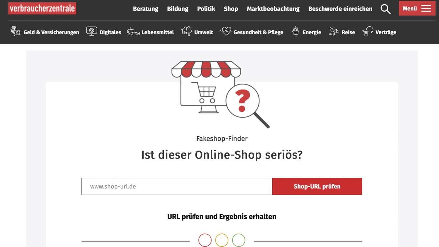 Der Fakeshop-Finder hilft, betrügerische Online-Shops frühzeitig zu erkennen. (Symbolbild) Foto: www.fakeshop-finder.nrw/dpa-tmn