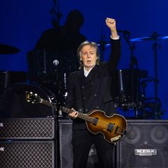 Ex-Beatles-Mitglied Paul McCartney auf der Bühne