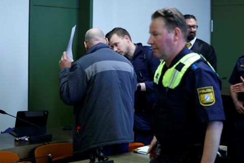 Der Hauptangeklagte Rainer S. im Gerichtssaal