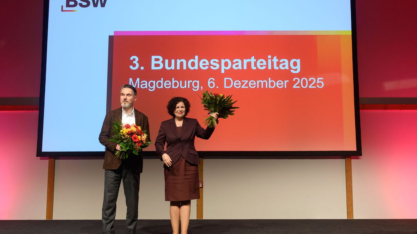 Die BSW-Doppelspitze Fabio De Masi und Amira Mohamed Ali weist die Vorwürfe von Zaklin Nastic zurück. (Archivbild) Foto: Klaus-D