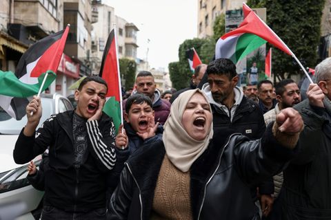 Protest in Ramallah