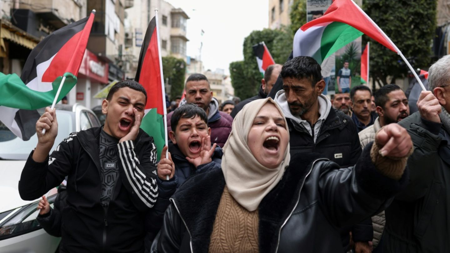 Protest in Ramallah