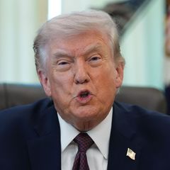 US-Präsident Donald Trump lobt die Nasa-Mission "Artemis 2" Foto: Alex Brandon/AP/dpa