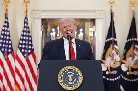 Trump bei seiner Ansprache an die Nation