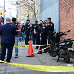 Polizei am Tatort in New York