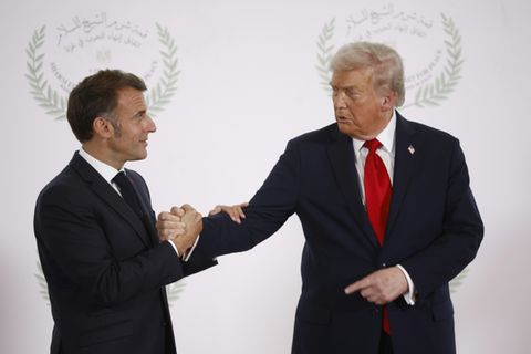 Macron und Trump im vergangenen Jahr in Ägypten
