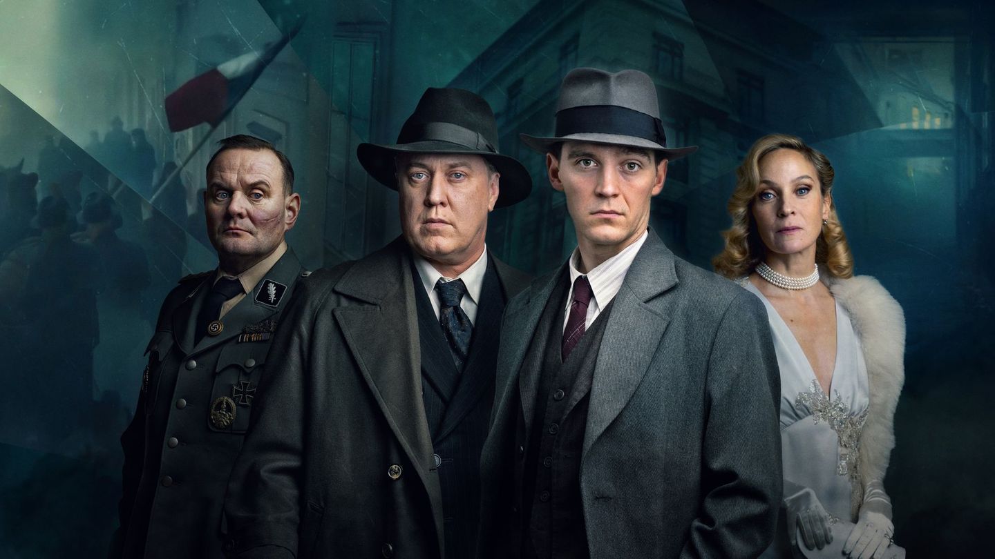 Der ARD-Vierteiler "Sternstunde der Mörder" zeigt eine prominent besetzte Mördersuche im besetzten Prag 1945, unter anderem mit (von links) Devid Striesow, Nicholas Ofzcarek, Jonas Nay und Jeanette Hain.