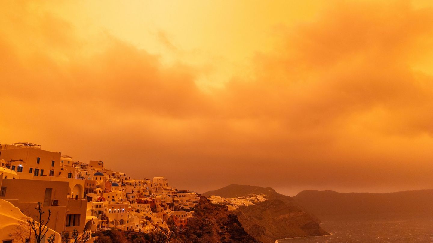 Unwetter in der Ägäis: Starke Regenfälle und Saharastaub setzen Ägäis zu