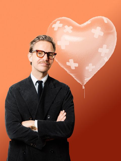 Illustration Trennung: Sebastian Tigges und ein Herzluftballon