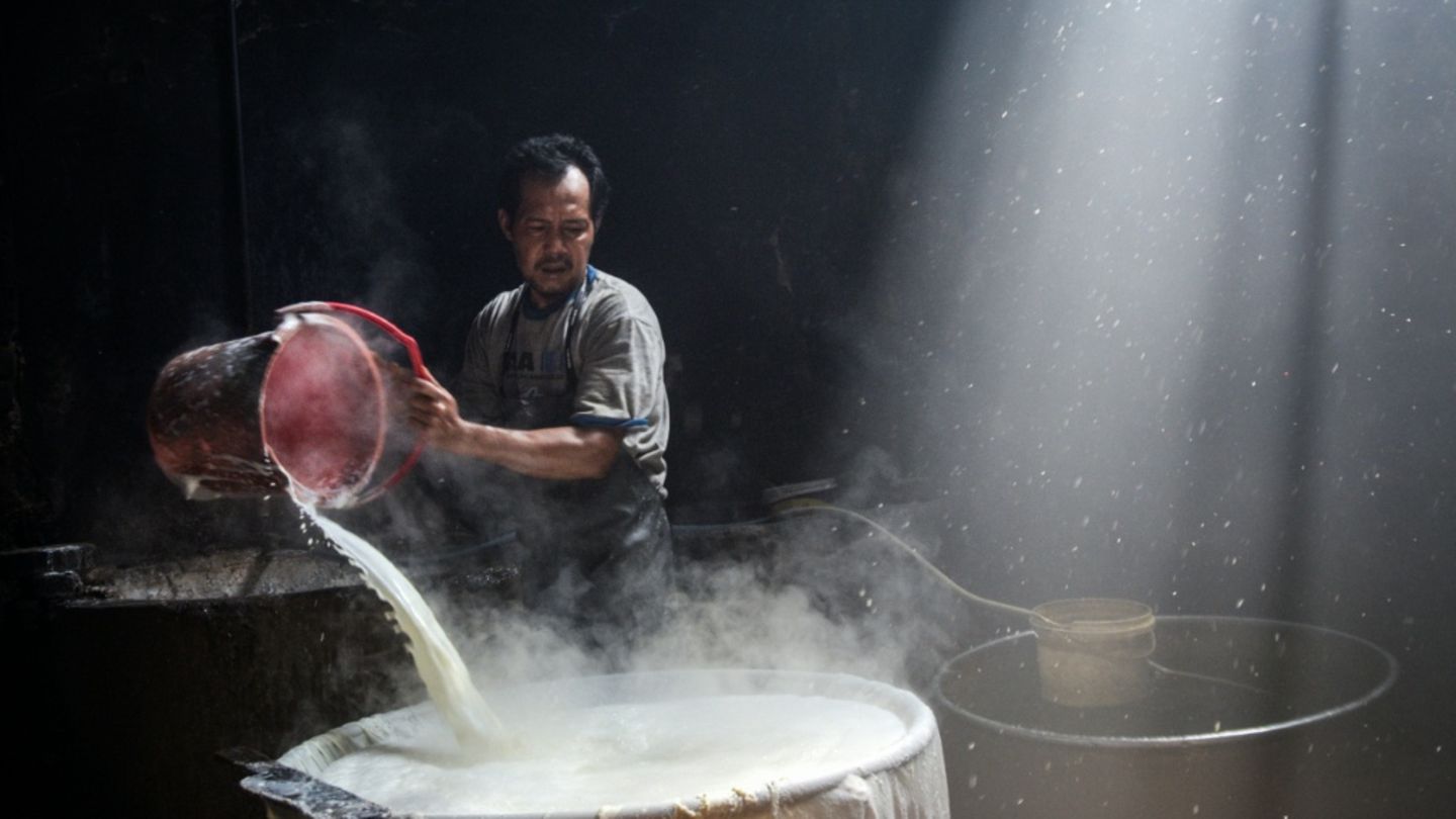 Tofu-Herstellung