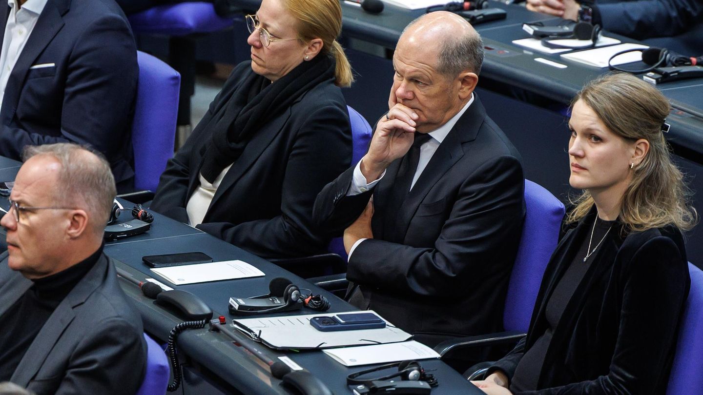 Olaf Scholz im Bundestag