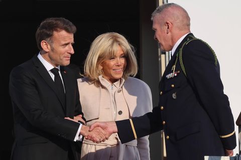 Emmanuel Macron und Brigitte Macron besuchen Seoul