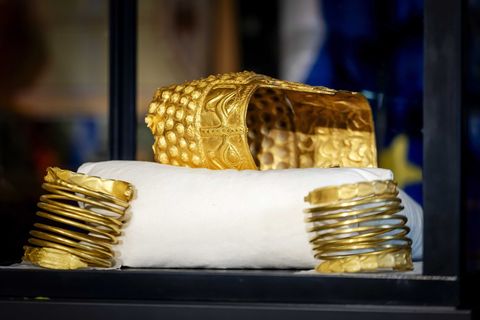 Der Goldhelm aus fast reinem Gold gilt als Kulturgut von unschätzbarem Wert und Symbol für die Geschichte Rumäniens. Foto: Sem V