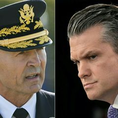 Pentagon-Chef Pete Hegseth (r.) und Heereschef Randy George