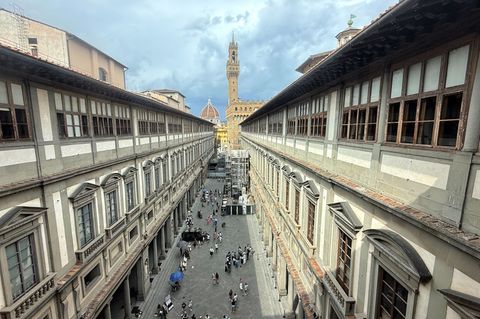 In den Uffizien ist die Sorge vor einem Einbruch wie im Louvre jetzt groß. (Archivbild) Foto: Christoph Sator/dpa