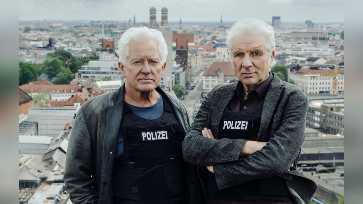 Batic (Miroslav Nemec, li.) und Leitmayr (Udo Wachtveitl) nehmen Abschied vom "Tatort".