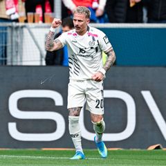 Bringt Mainz in Führung: Stürmer Phillip Tietz. Foto: Uwe Anspach/dpa