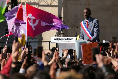 Bürgermeister Bagayoko bei Anti-Rassismus-Demo