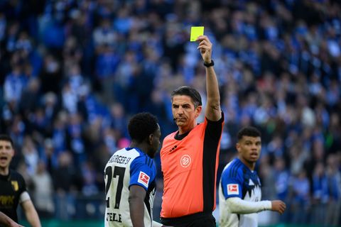 Schiedsrichter Deniz Aytekin erlebte eine kuriose Szene in Hamburg. Foto: Gregor Fischer/dpa