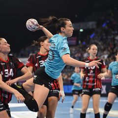Jana Scheib und die Bundesliga-Handballerinnen des Thüringer HC gewannen ihr Heimspiel gegen die HSG Bensheim/Auerbach. (Archivb