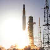 Abgehoben: Am Donnerstagmorgen startete die „Artemis 2“-Mission am Cape Canaveral in Florida.