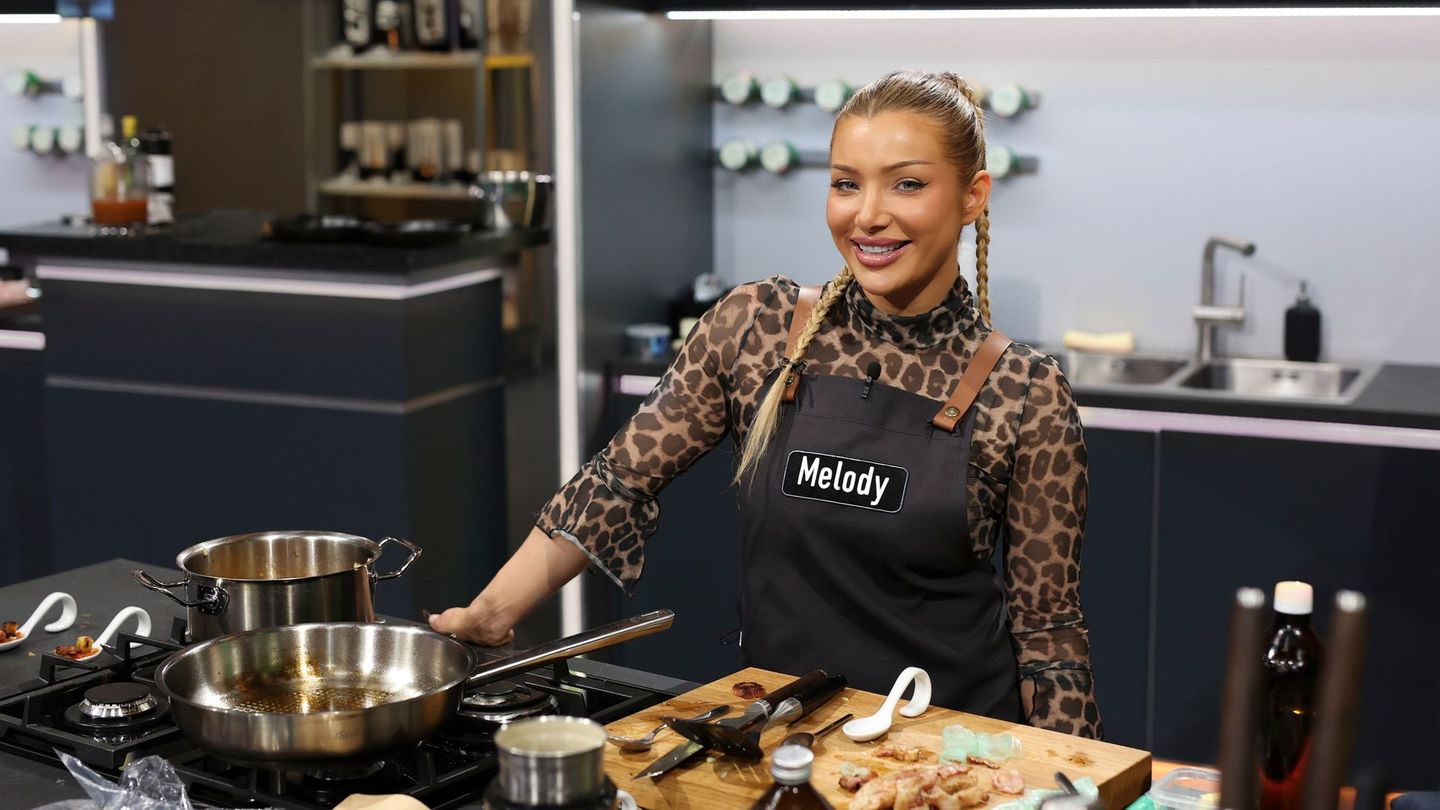 Melody Haase macht im Kochstudio eine gute Figur.