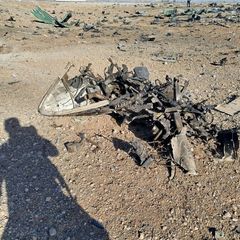 Trümmer des im Iran abgestürzten F-15E-Kampfflugzeugs