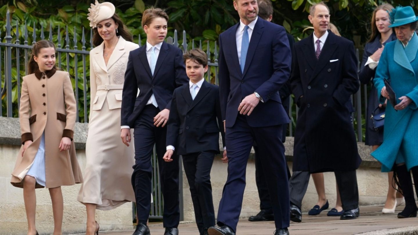 Prinz William und seine Familie gehen zum Ostergottesdienst